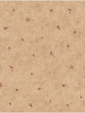 York Wallcovering Tan/Burgundy Strippable Prepasted Classic Wallpaper DoubleRoll
